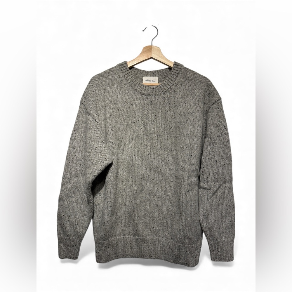 NWOT aritzia Wilfred Free Bronco Sweater Size S - Grey Marl - Picture 2 of 7